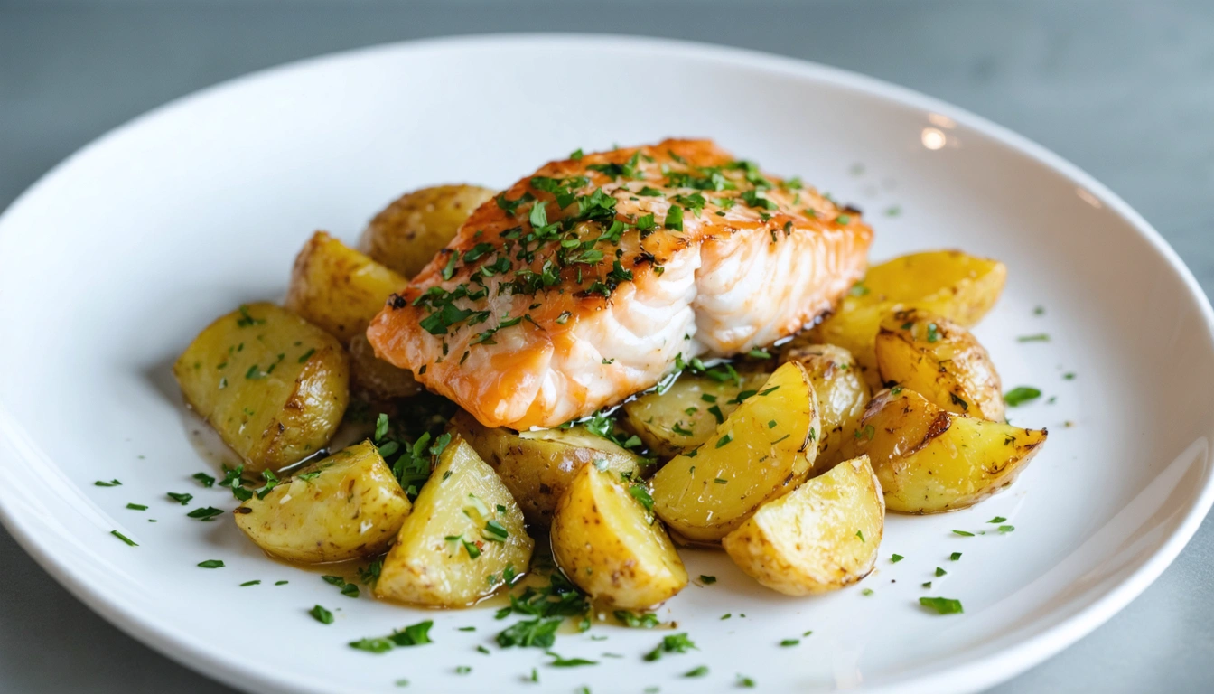 pesce al forno con patate